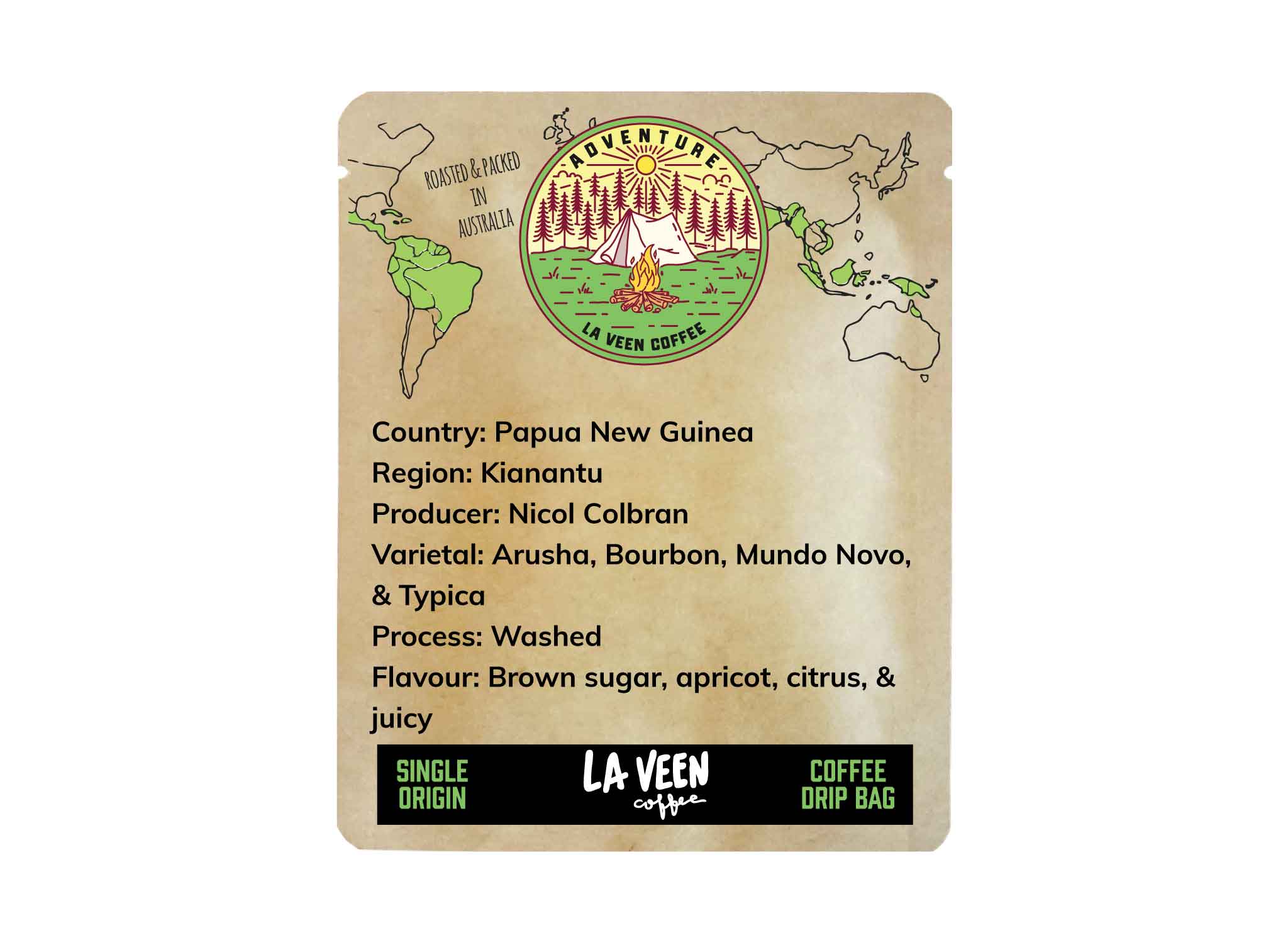 La Veen Adventure coffee drip bag